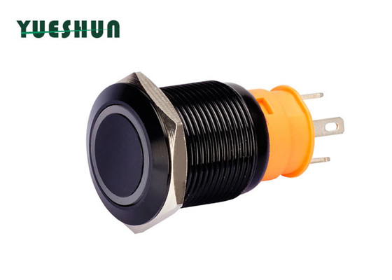 সামুদ্রিক নৌকার জন্য Ip67 19mm আলোকিত ল্যাচিং পুশ বোতাম সুইচ 20A কারেন্ট