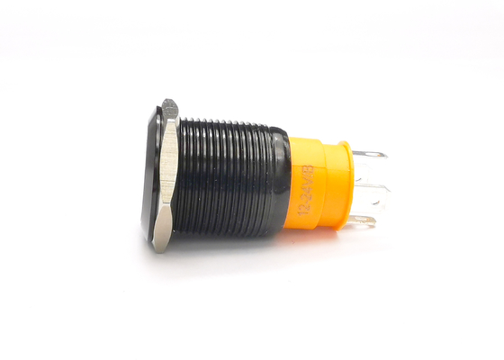 সামুদ্রিক নৌকার জন্য Ip67 19mm আলোকিত ল্যাচিং পুশ বোতাম সুইচ 20A কারেন্ট