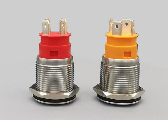 সামুদ্রিক নৌকার জন্য Ip67 19mm আলোকিত ল্যাচিং পুশ বোতাম সুইচ 20A কারেন্ট
