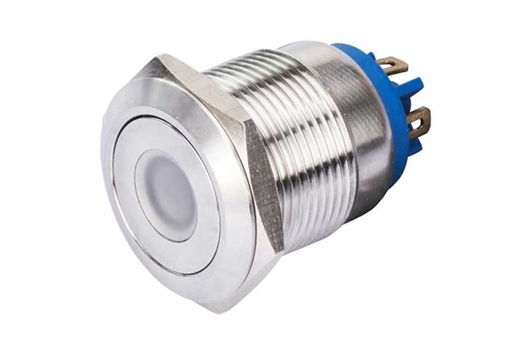 স্ক্রু টার্মিনাল 24v পুশ বোতাম সুইচ LED আলোকিত জলরোধী